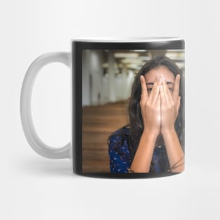 Hiding Girl Mug